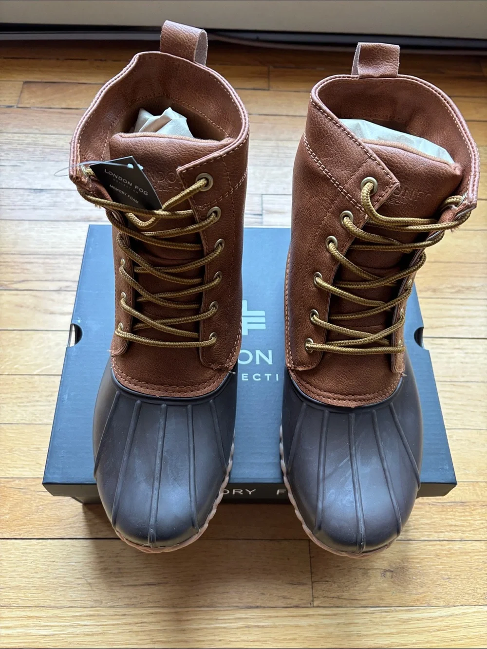 NWT London Fog Duck Boots Men size 10
